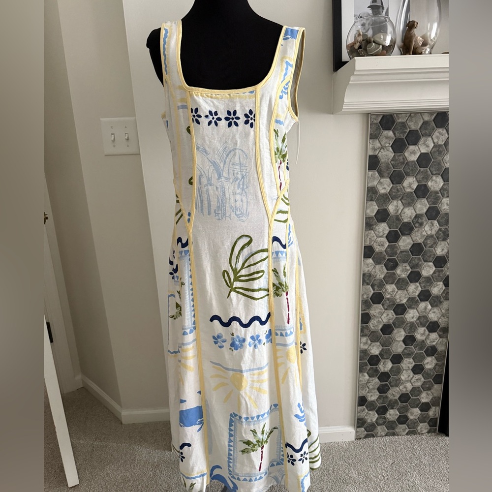 Caroline Constas Womens Print Dress Size Medium